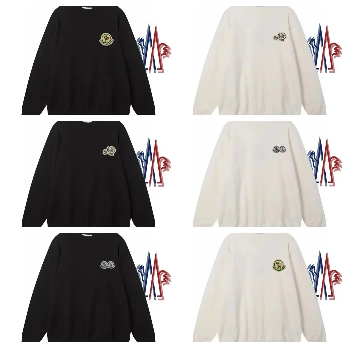 Moncler Knitwear W2C-0090 crewneck logo-patch sweater image 3