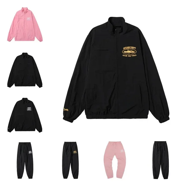 Corteiz Jackets Alcatraz Logo Zip-Up Track Jacket product detail image 1