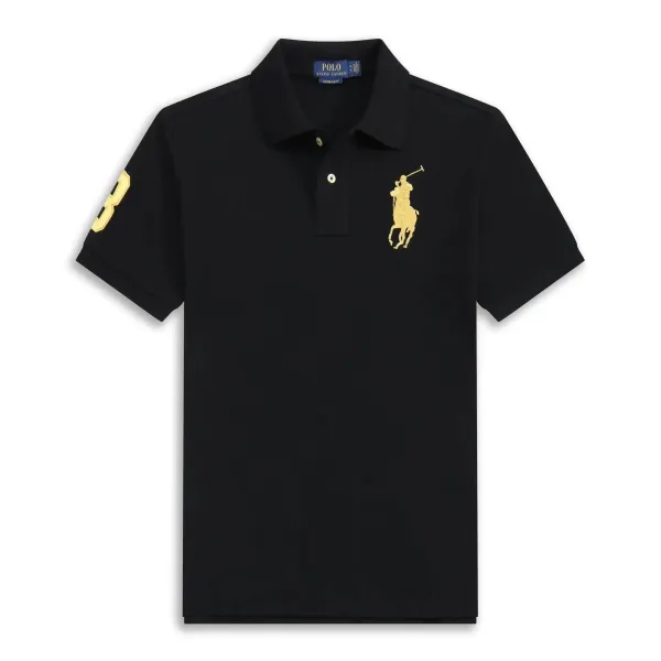 Polo Ralph Lauren Big Pony Polo Green with Orange Logo - 14