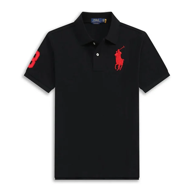 Polo Ralph Lauren Shirts Big Pony short-sleeve shirt with number 3 sleeve patch product detail image 12
