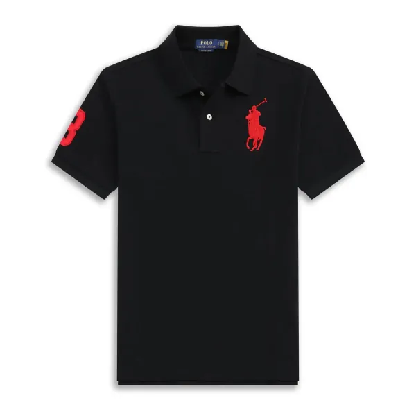 Polo Ralph Lauren Big Pony Polo Green with Orange Logo - 13