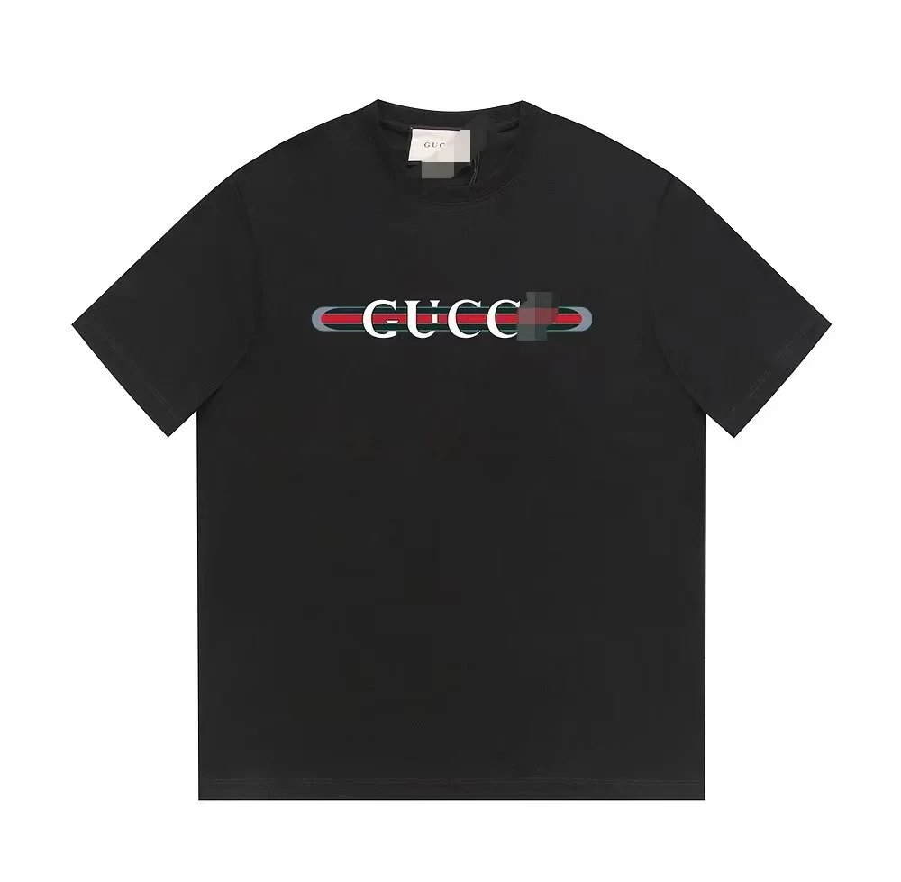 Gucci Logo Stripe T-Shirt Black - 14