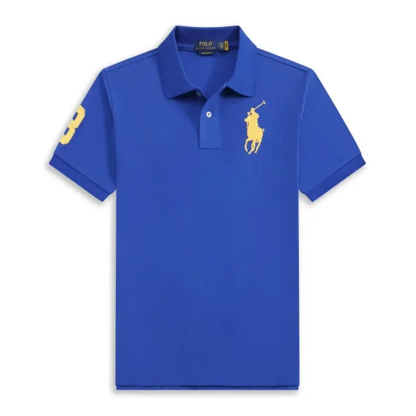 Polo Ralph Lauren Big Pony Polo Green with Orange Logo - 15