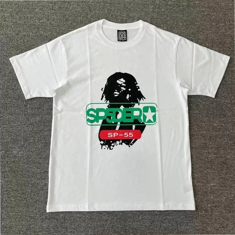 Sp5der T-shirt SP-55 Silhouette Logo White
