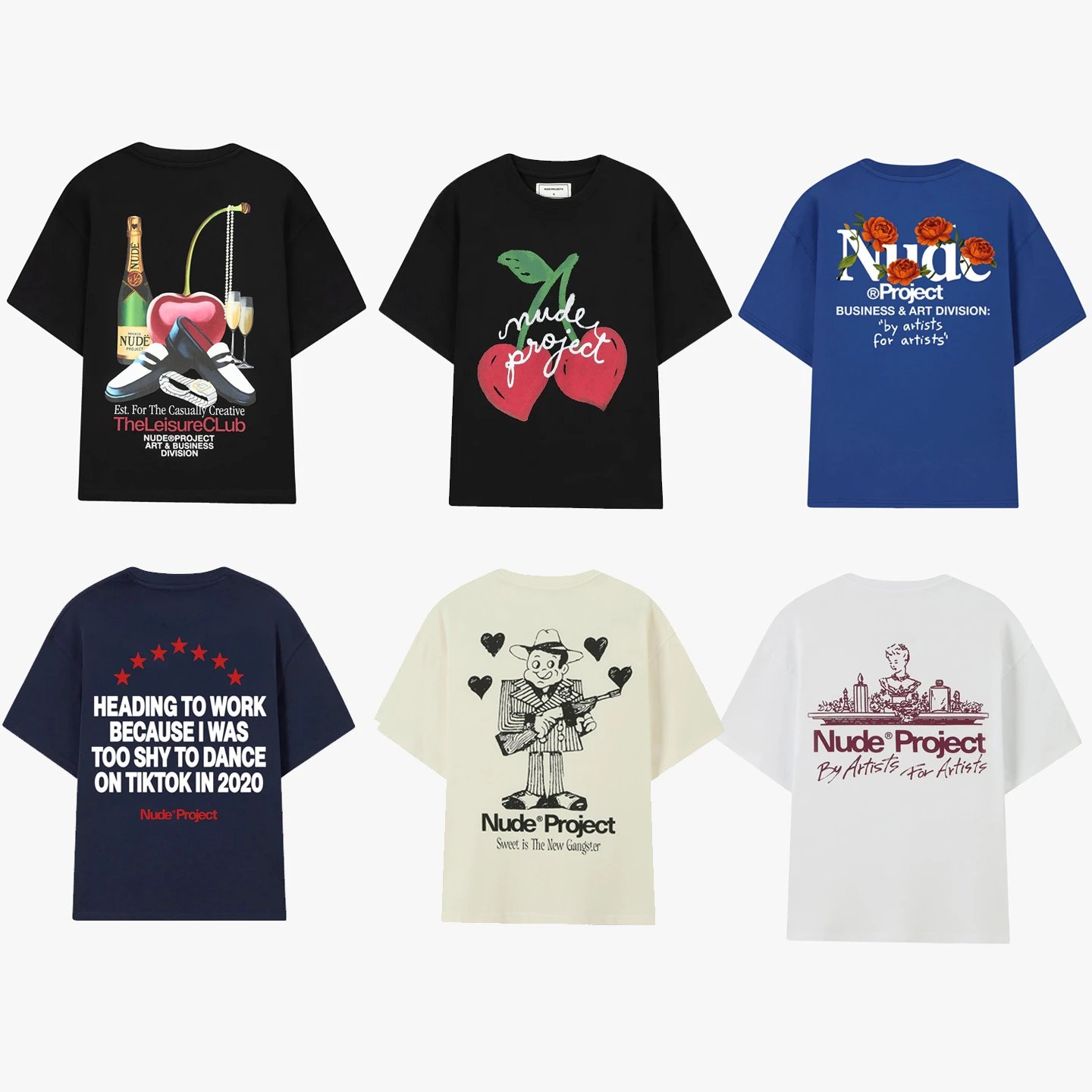Nude Project T-Shirts Oversized Graphic Print T-Shirt image 5