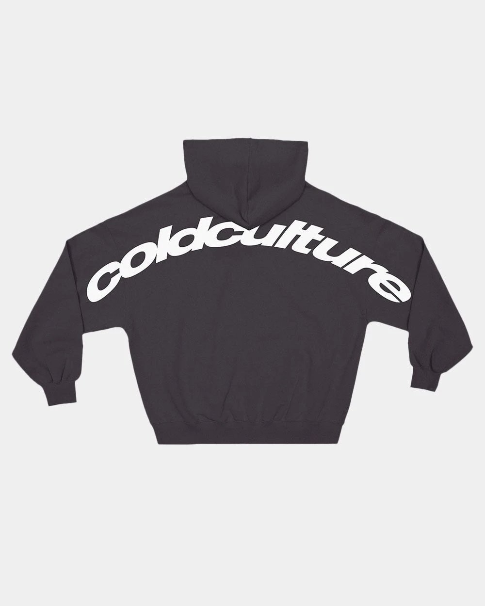 Cold Culture Hoodies & Sweatshirts Hooded sweatshirt with arched back logo print — Arc-shaped-Iron Gray