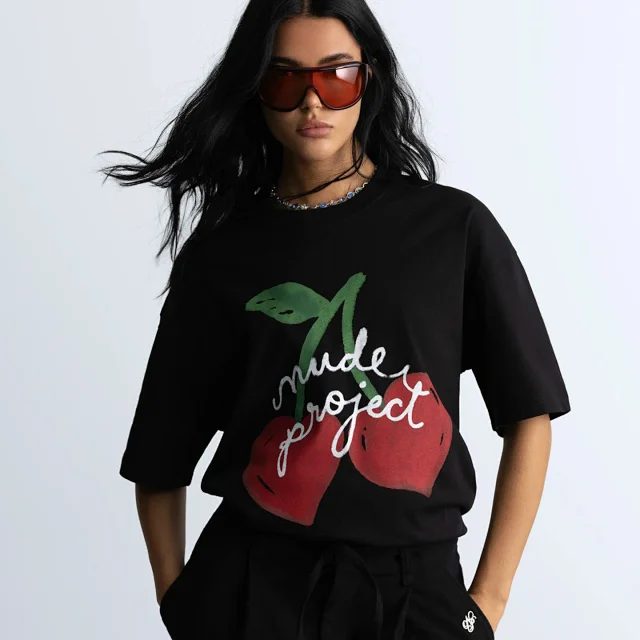 Nude Project T-Shirts Oversized Graphic Print T-Shirt product detail image 37