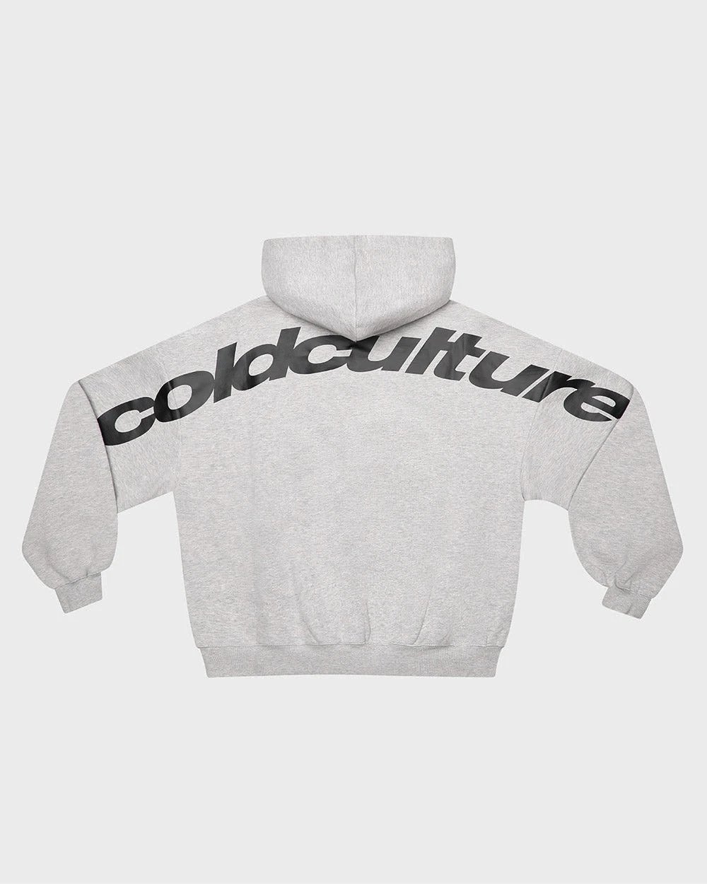 Cold Culture Hoodies & Sweatshirts Hooded sweatshirt with arched back logo print — Arc-Light Flower Grey B