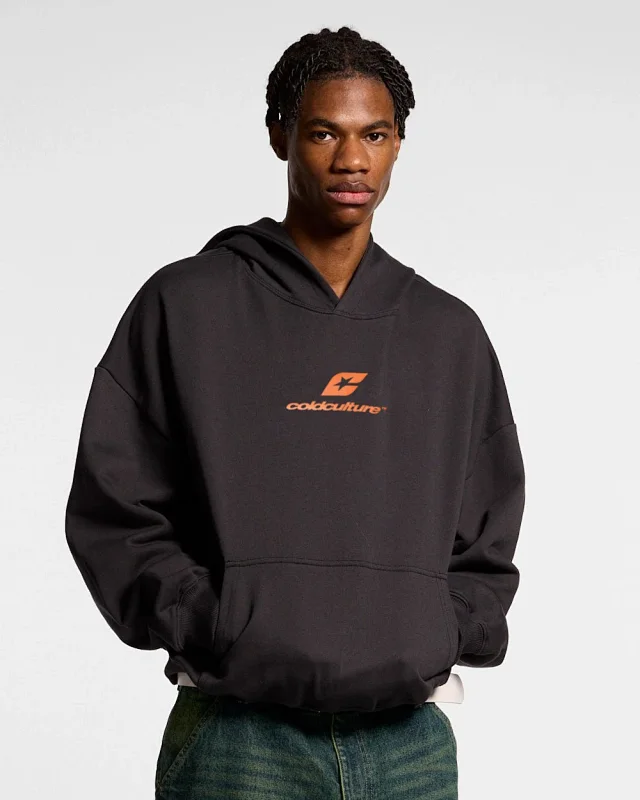 Cold Culture Hoodies & Sweatshirts Hooded sweatshirt with arched back logo print product detail image 8
