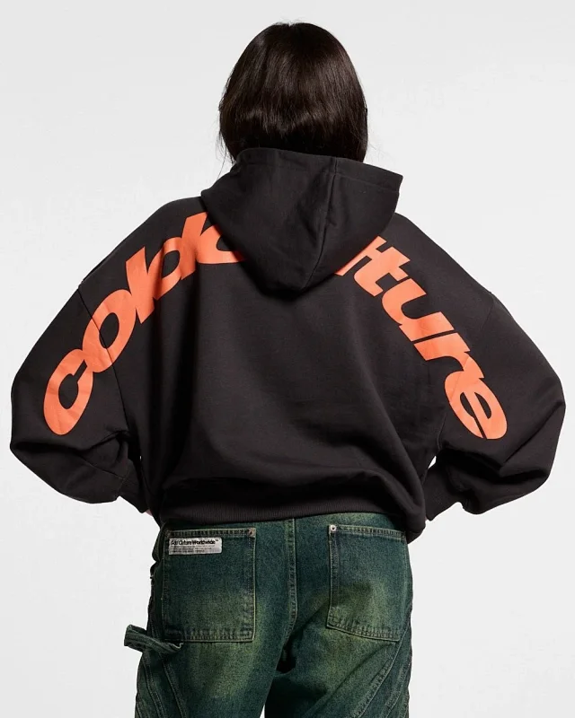 Cold Culture Hoodies & Sweatshirts Hooded sweatshirt with arched back logo print product detail image 9