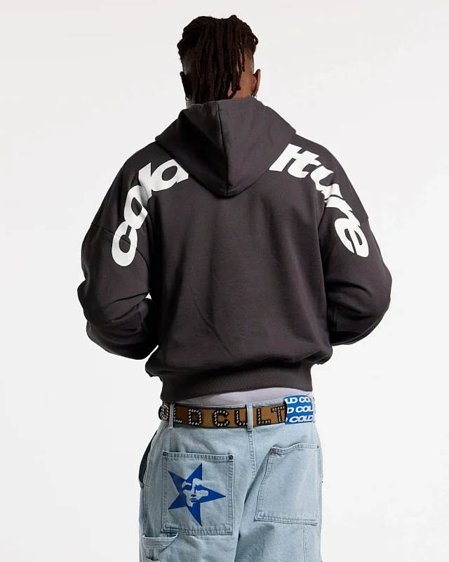 Cold Culture Hoodies & Sweatshirts Hooded sweatshirt with arched back logo print product detail image 20