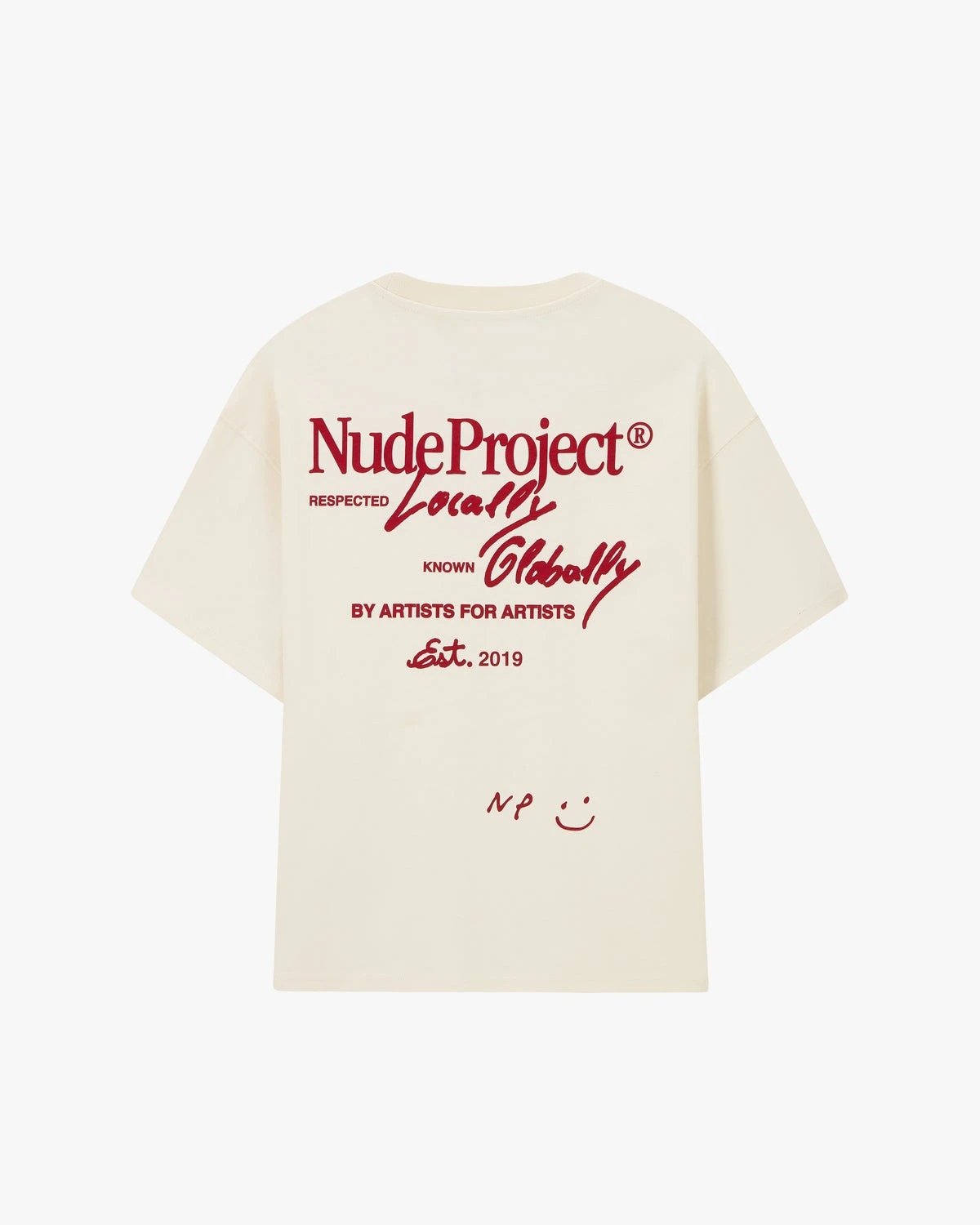 Nude Project T-Shirts Locally Globally graphic — 2