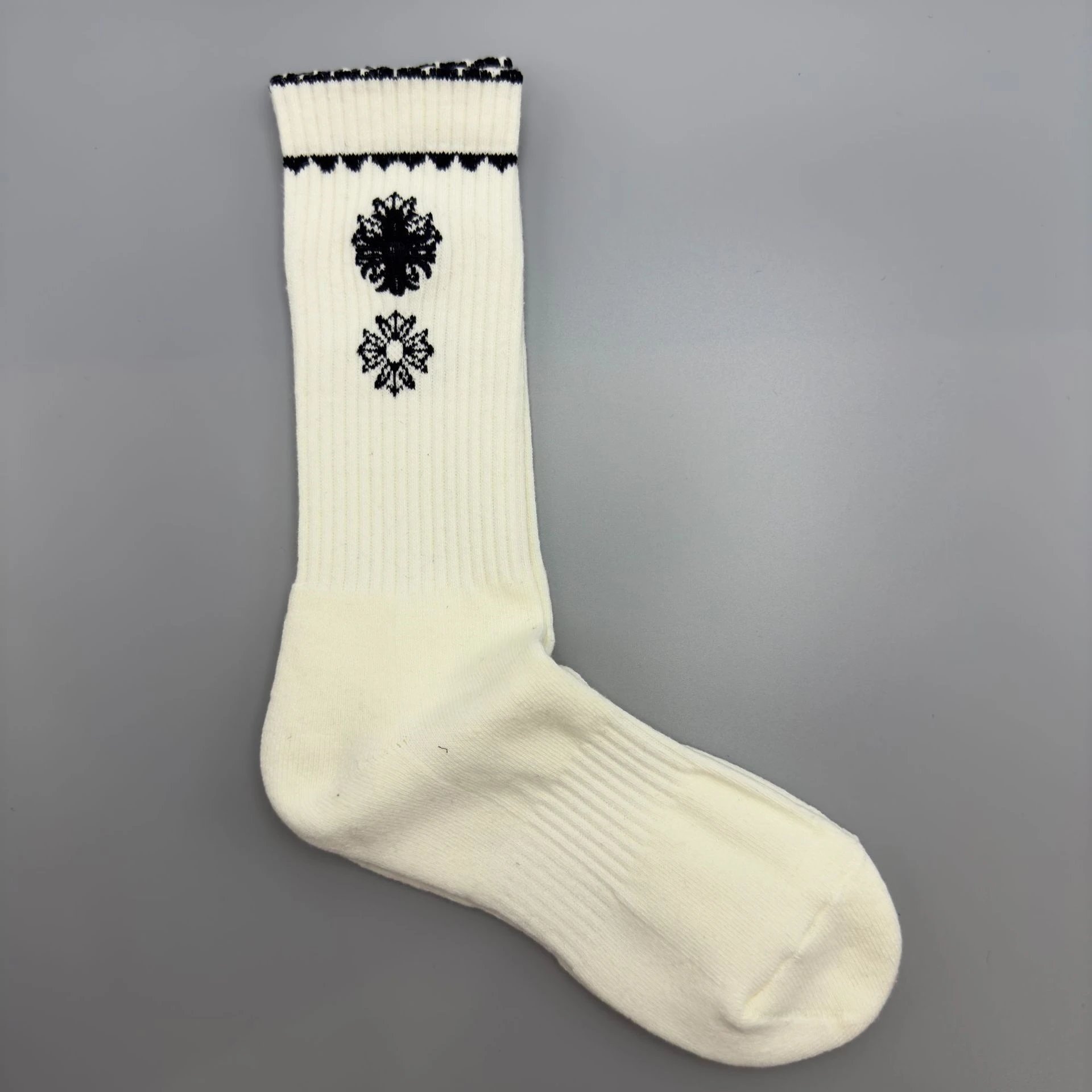 Chrome Hearts Socks Ribbed logo and lips graphic crew — Style 14