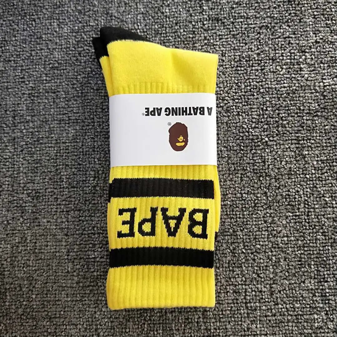 A Bathing Ape Socks Ribbed crew with Head logo — 8