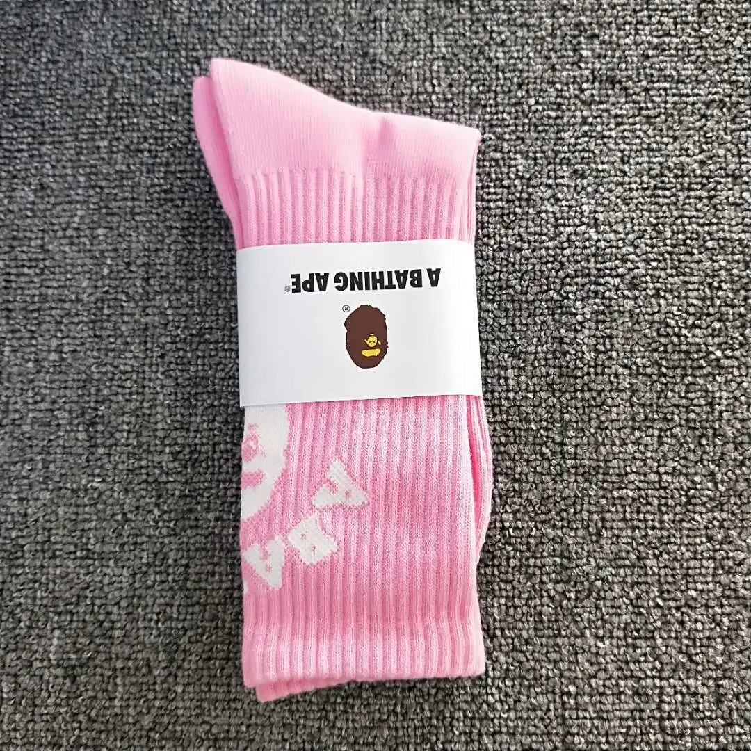A Bathing Ape Socks Ribbed crew with Head logo — 13