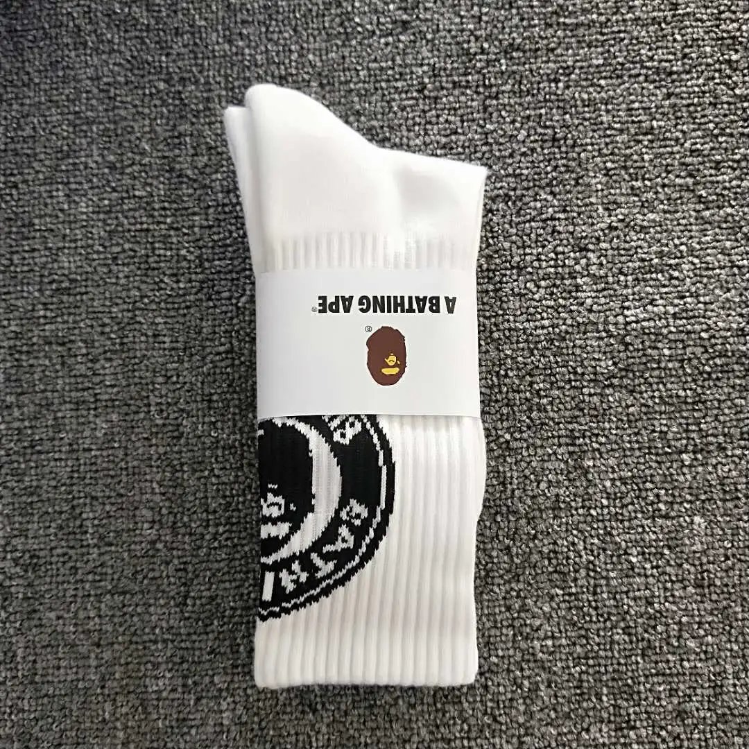 A Bathing Ape Socks Ribbed crew with Head logo — 18