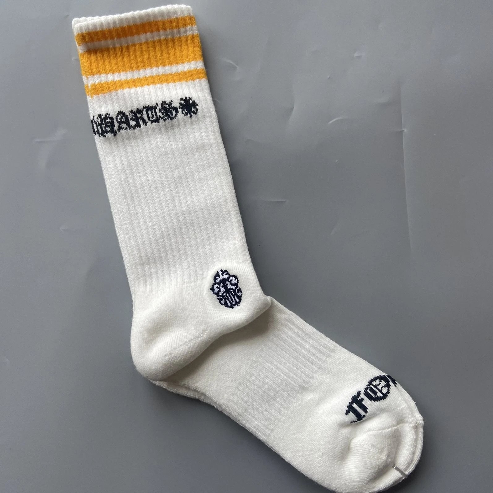 Chrome Hearts Socks Ribbed logo and lips graphic crew — Style 30