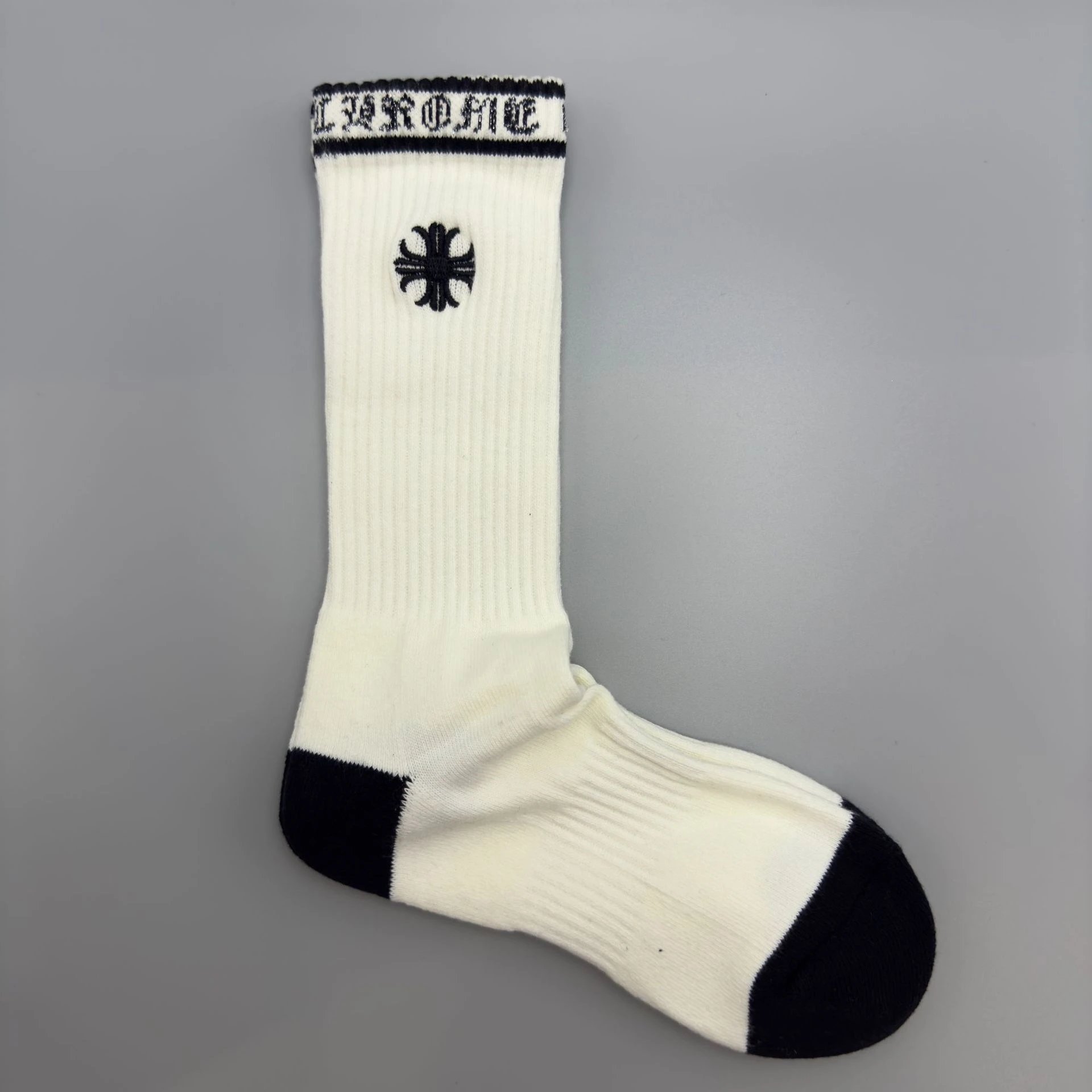 Chrome Hearts Socks Ribbed logo and lips graphic crew — Style 15