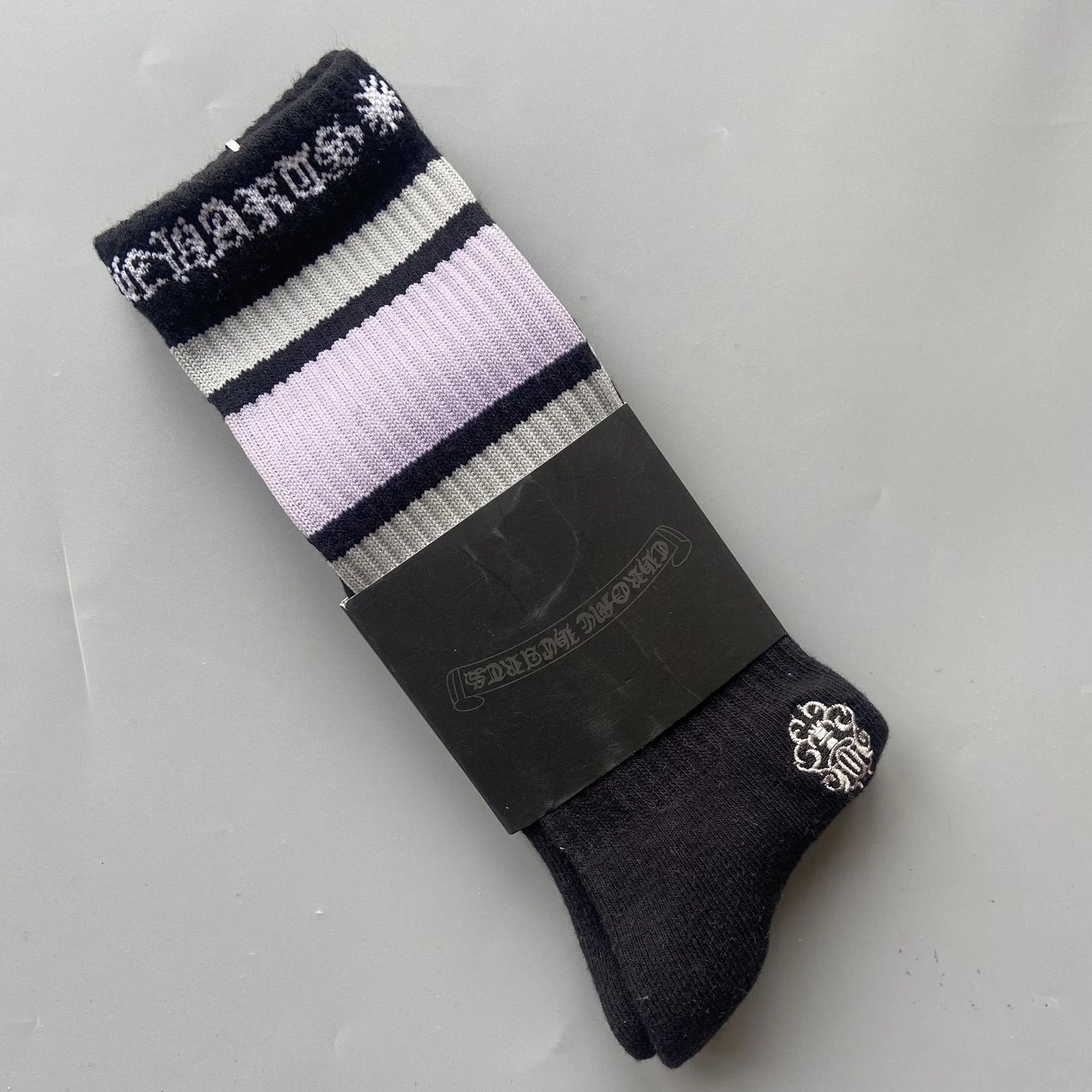 Chrome Hearts Socks Ribbed logo and lips graphic crew — Style 32