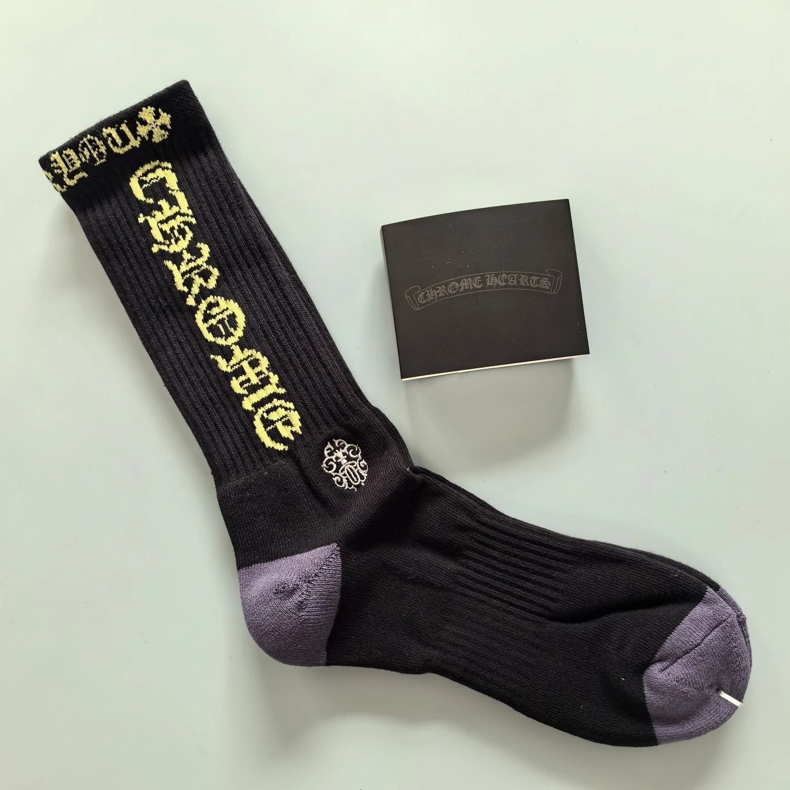 Chrome Hearts Socks Ribbed logo and lips graphic crew — Style 34