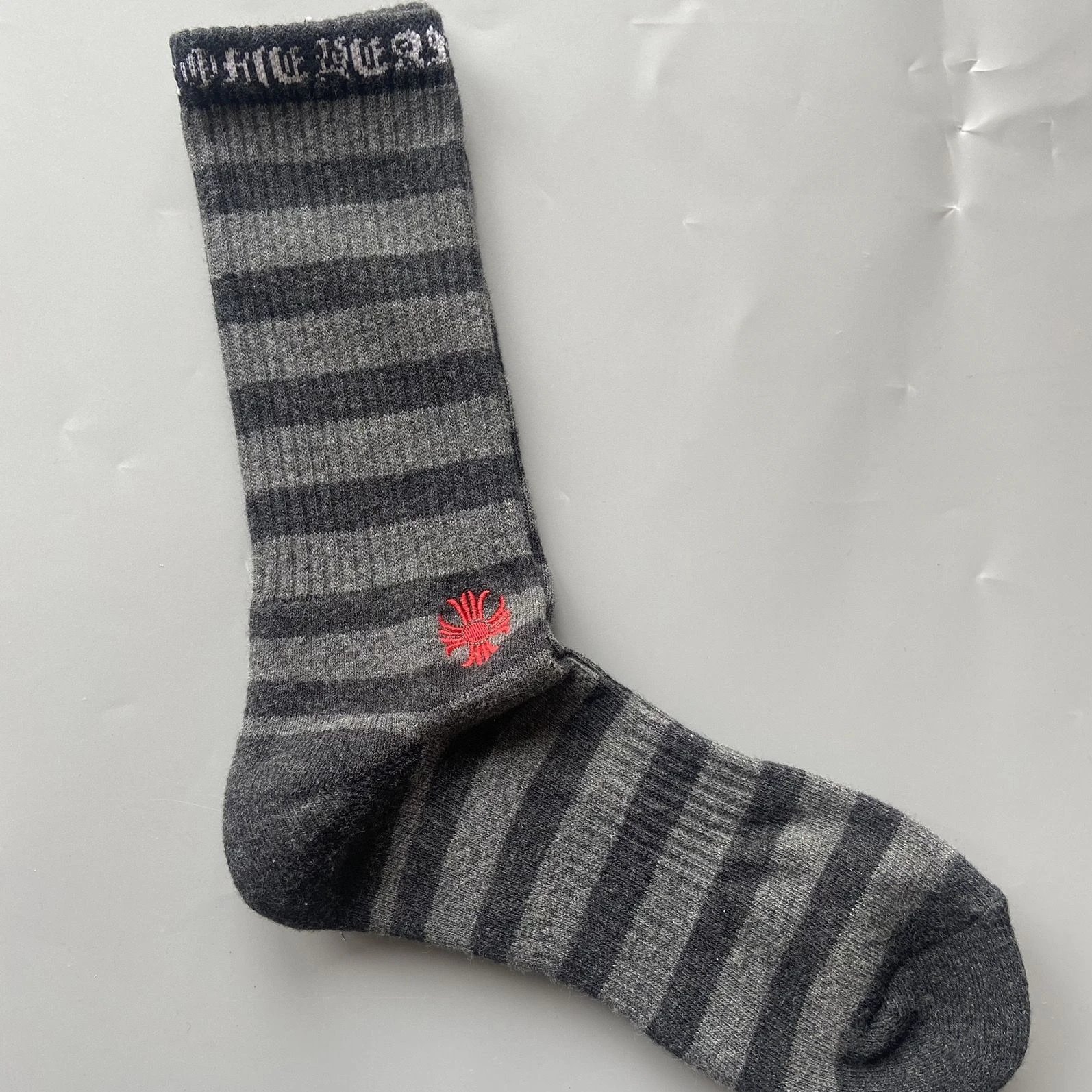 Chrome Hearts Socks Ribbed logo and lips graphic crew — Style 10