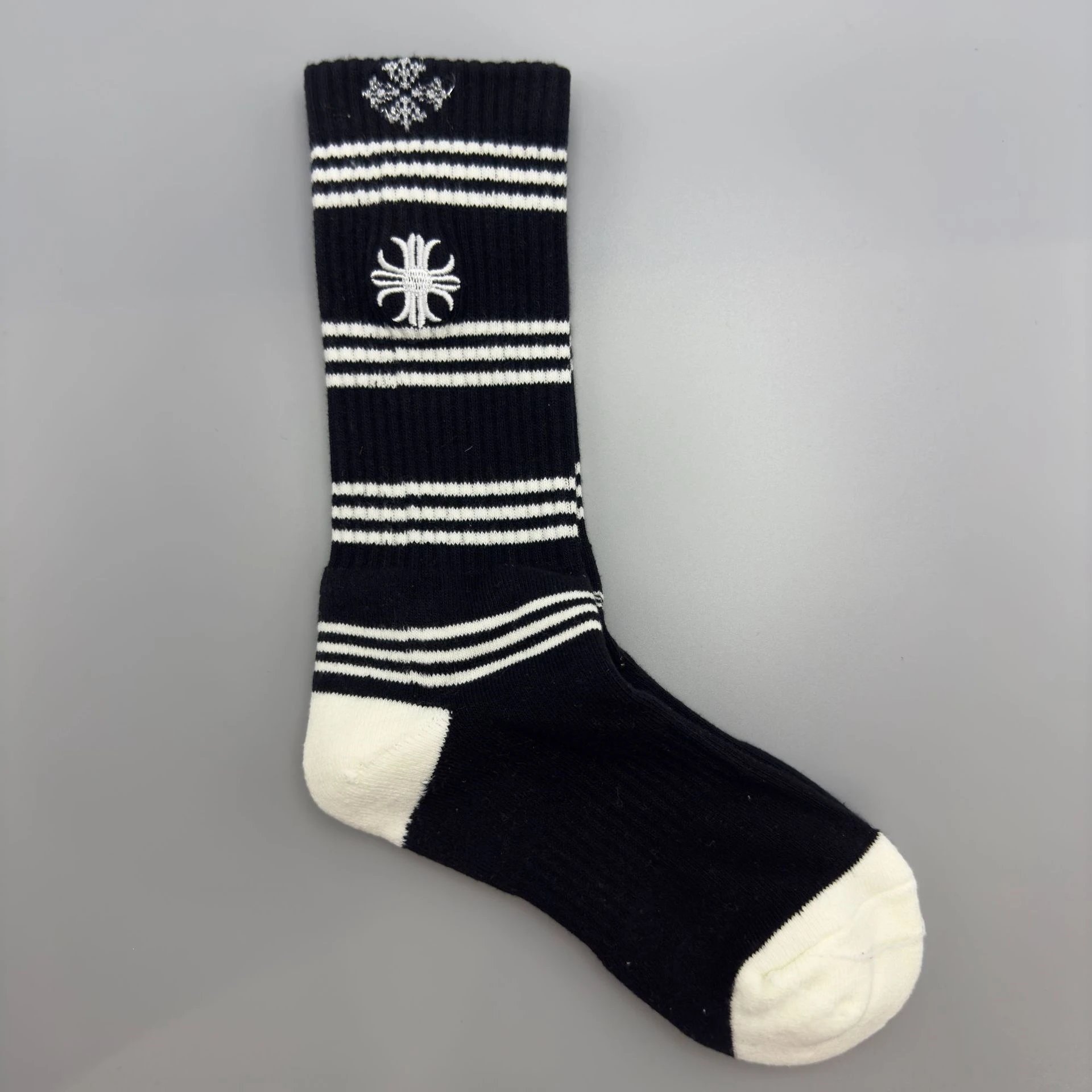 Chrome Hearts Socks Ribbed logo and lips graphic crew — Style 16