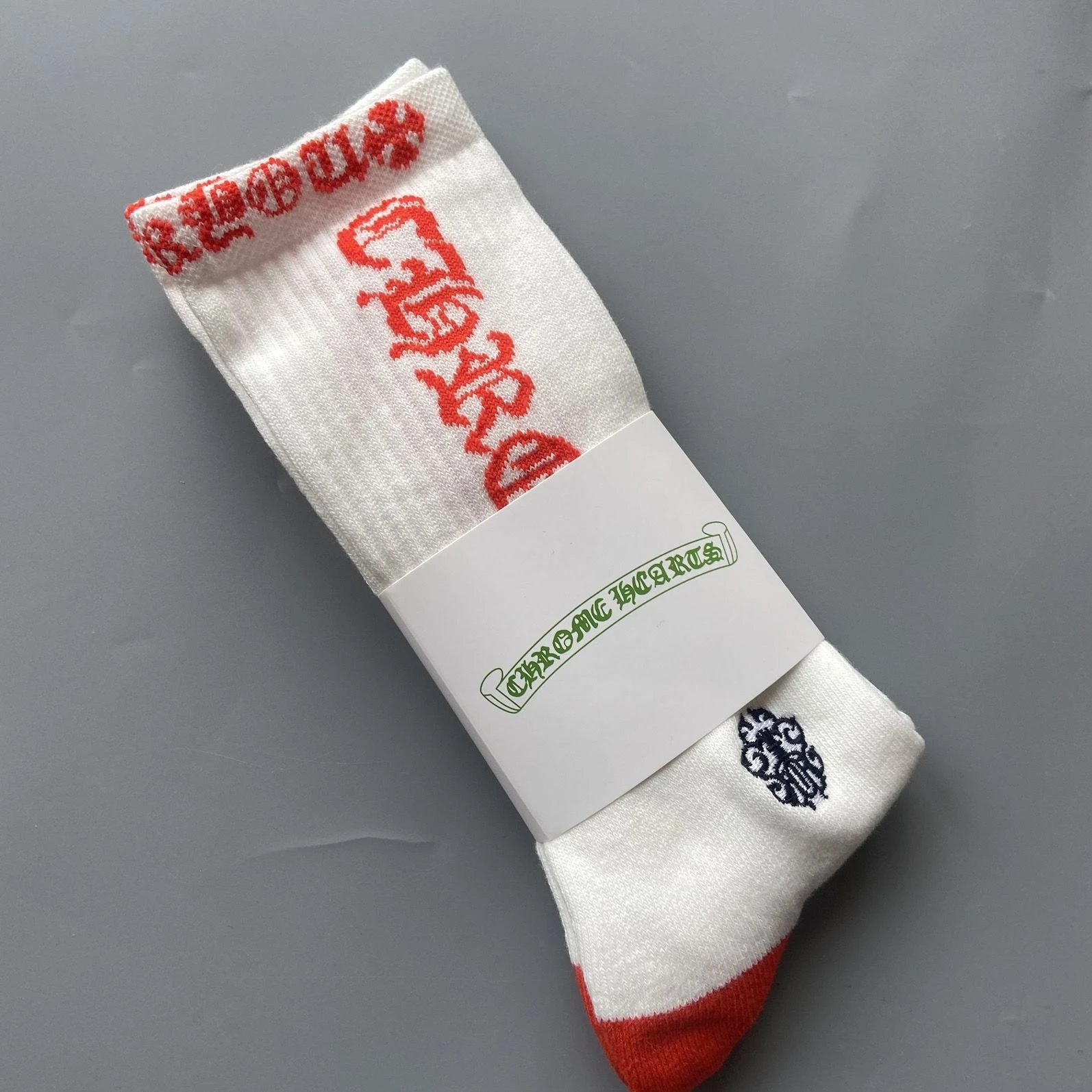 Chrome Hearts Socks Ribbed logo and lips graphic crew — Style 37