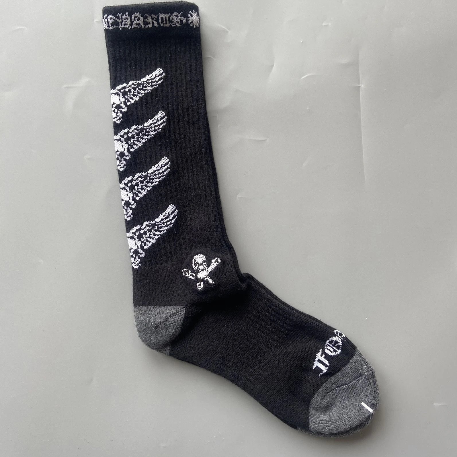 Chrome Hearts Socks Ribbed logo and lips graphic crew — Style 25