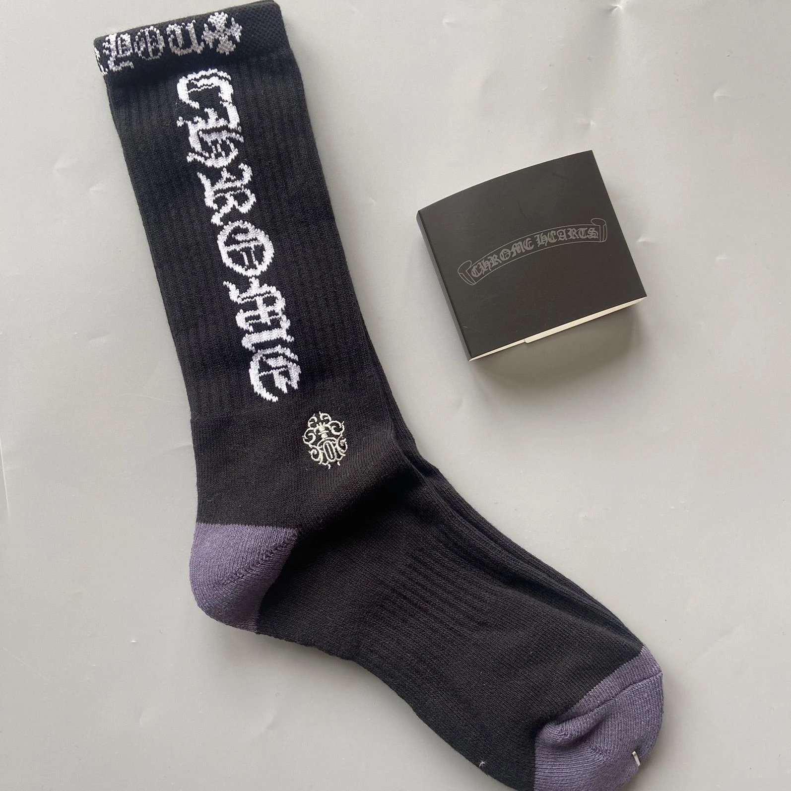 Chrome Hearts Socks Ribbed logo and lips graphic crew — Style 33