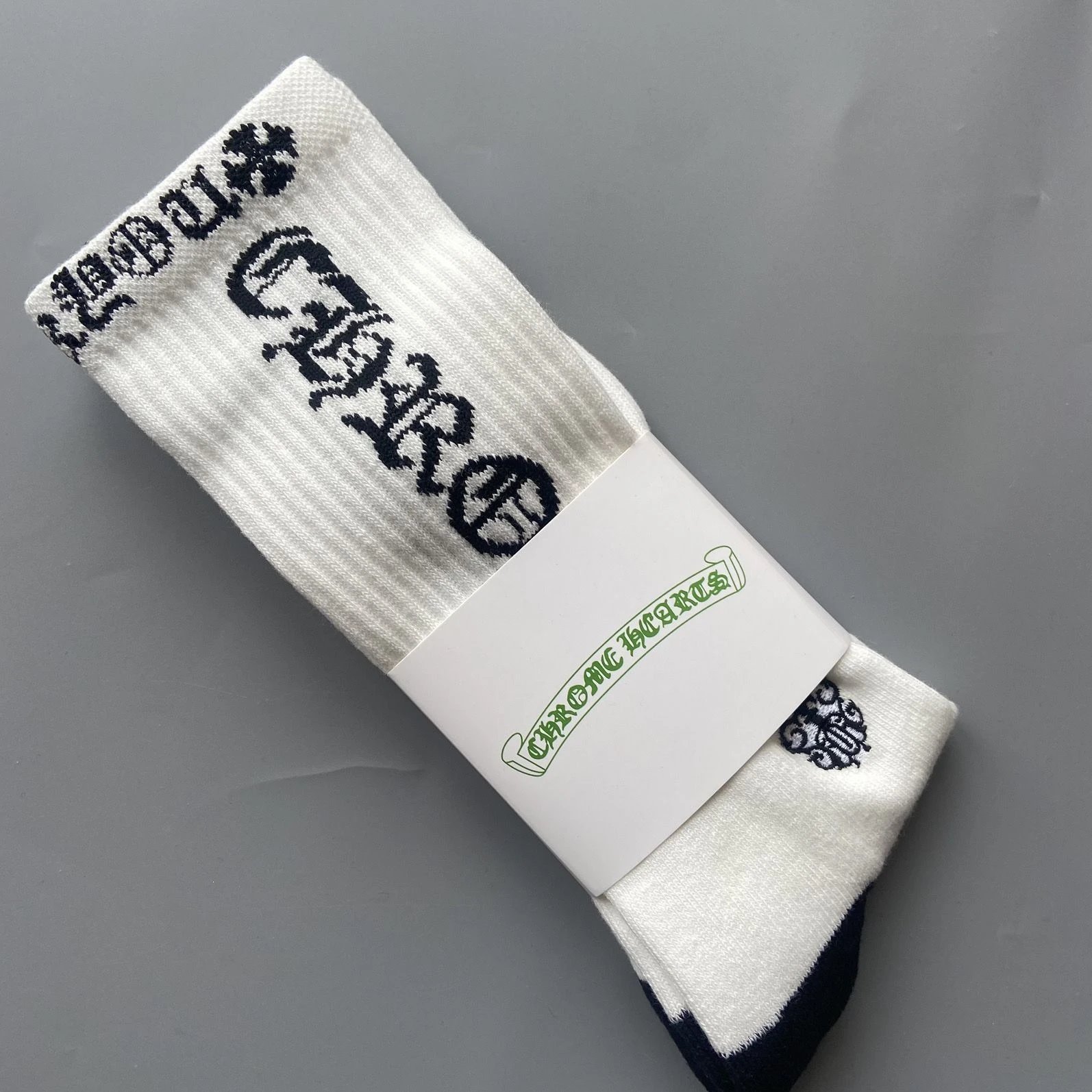 Chrome Hearts Socks Ribbed logo and lips graphic crew — Style 38