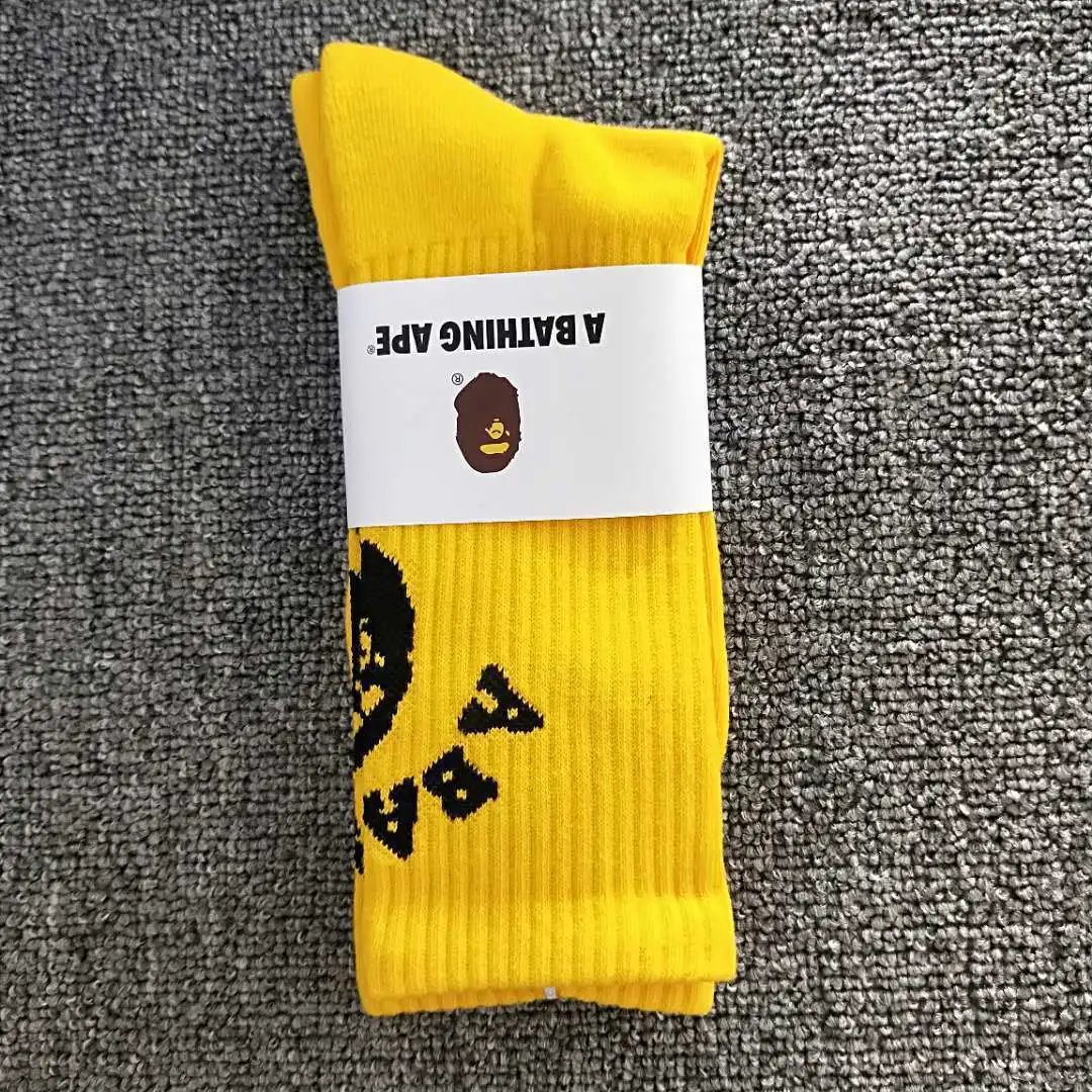 A Bathing Ape Socks Ribbed crew with Head logo — 11