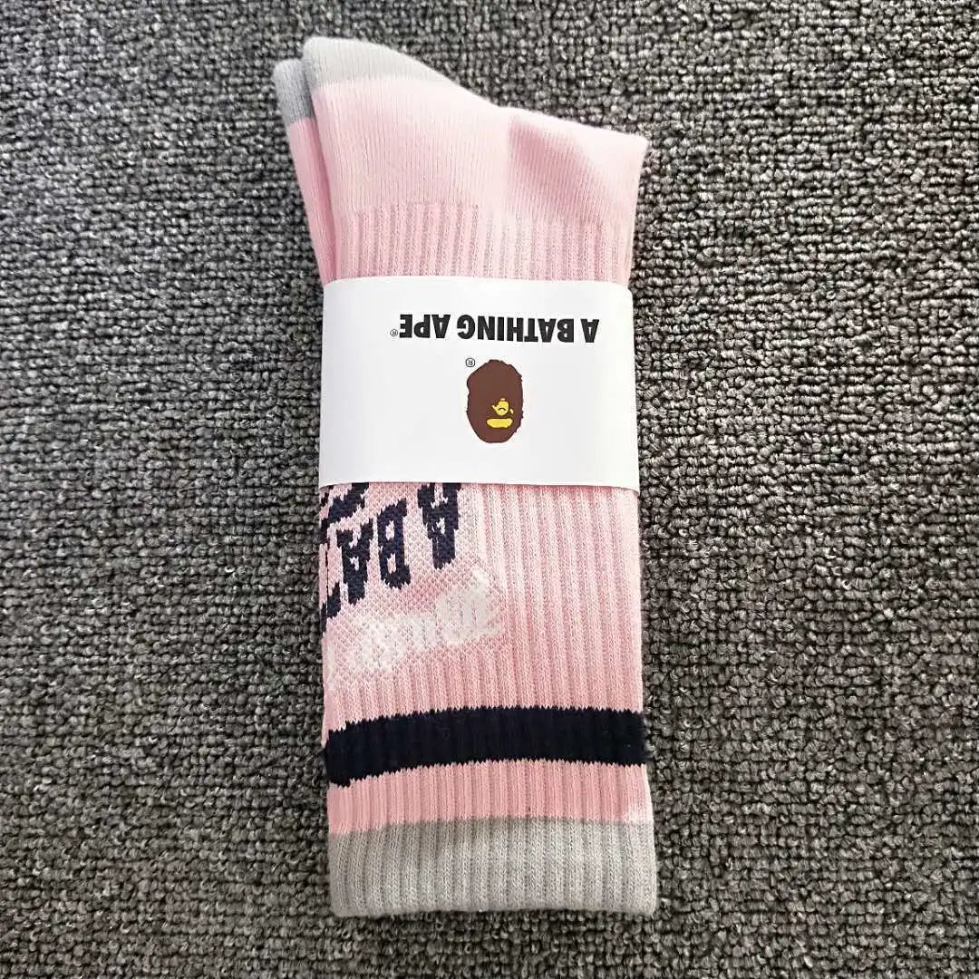 A Bathing Ape Socks Ribbed crew with Head logo — 6