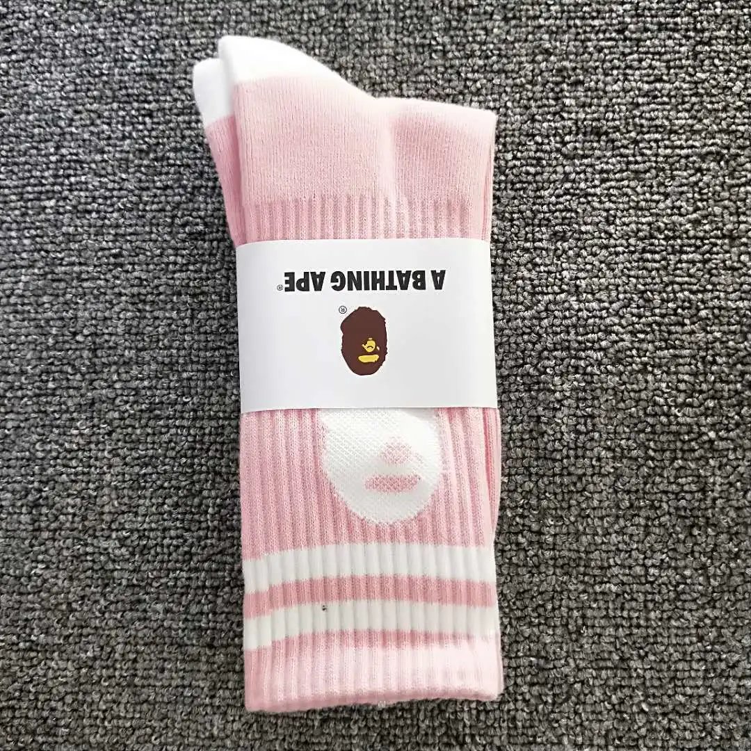 A Bathing Ape Socks Ribbed crew with Head logo — 4