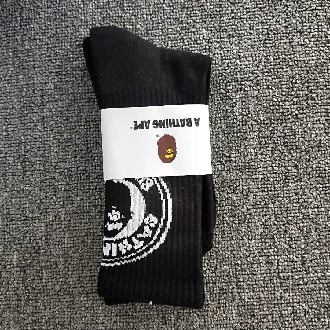 A Bathing Ape Socks Ribbed crew with Head logo — 17