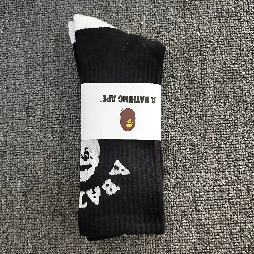 A Bathing Ape Socks Ribbed crew with Head logo — 29