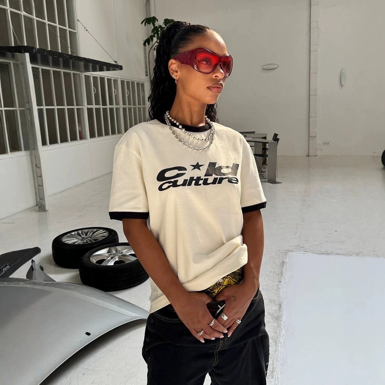 Cold Culture T-Shirts Oversized Star Graphic T-Shirt image 4