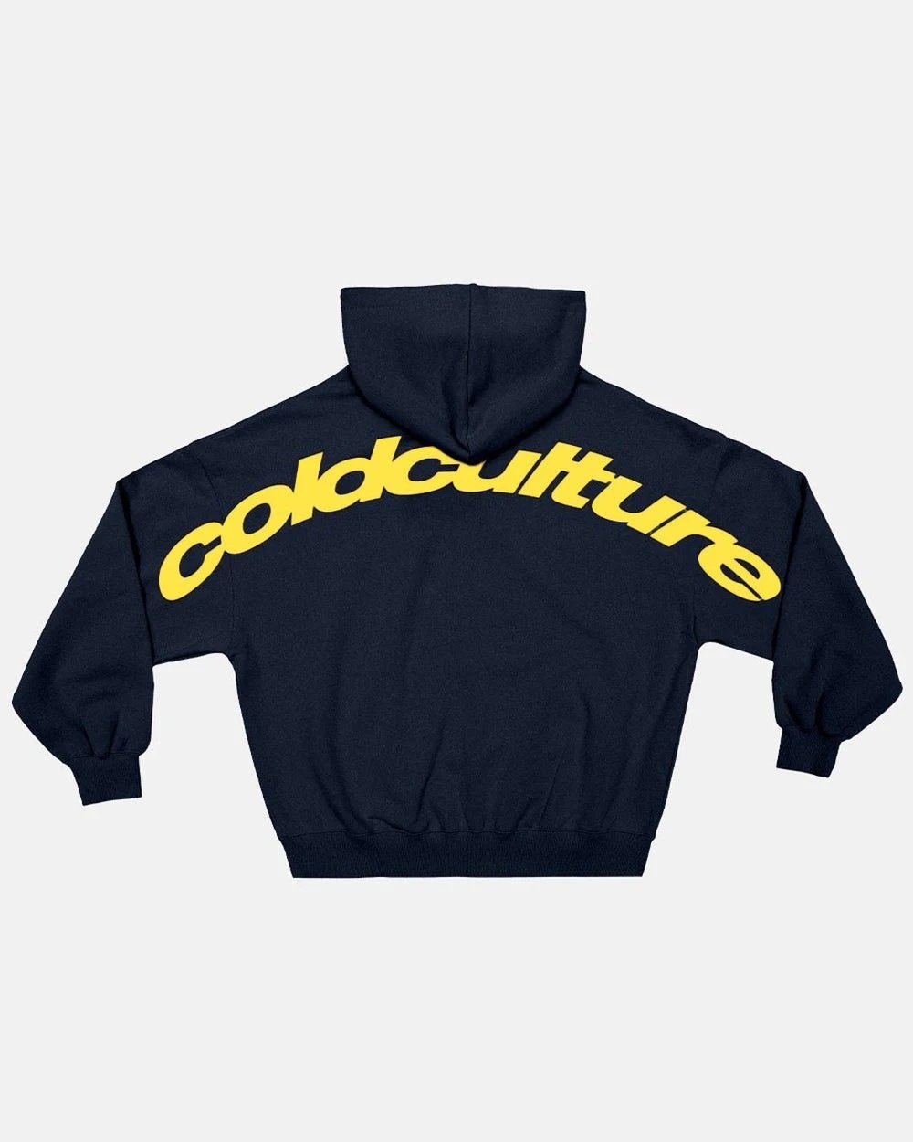 Cold Culture Hoodies & Sweatshirts Hooded sweatshirt with arched back logo print — Arc-shaped-Dark blue
