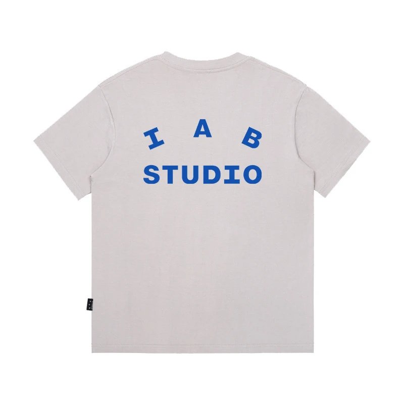 IAB Studio T-Shirts Seoul Logo Print — European gray