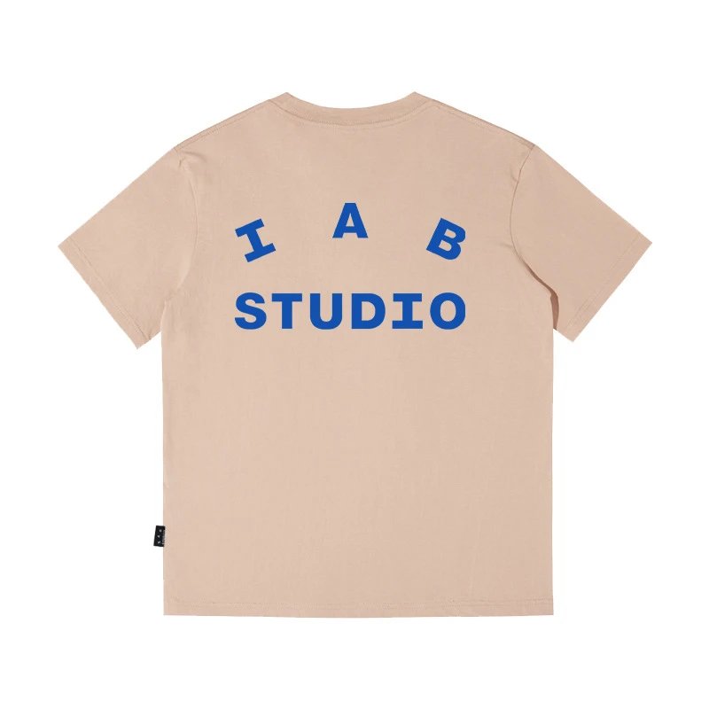 IAB Studio T-Shirts Seoul Logo Print — Khaki