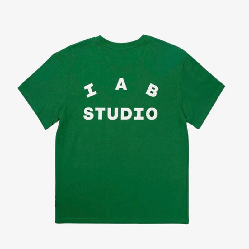 IAB Studio T-Shirts Seoul Logo Print — Green