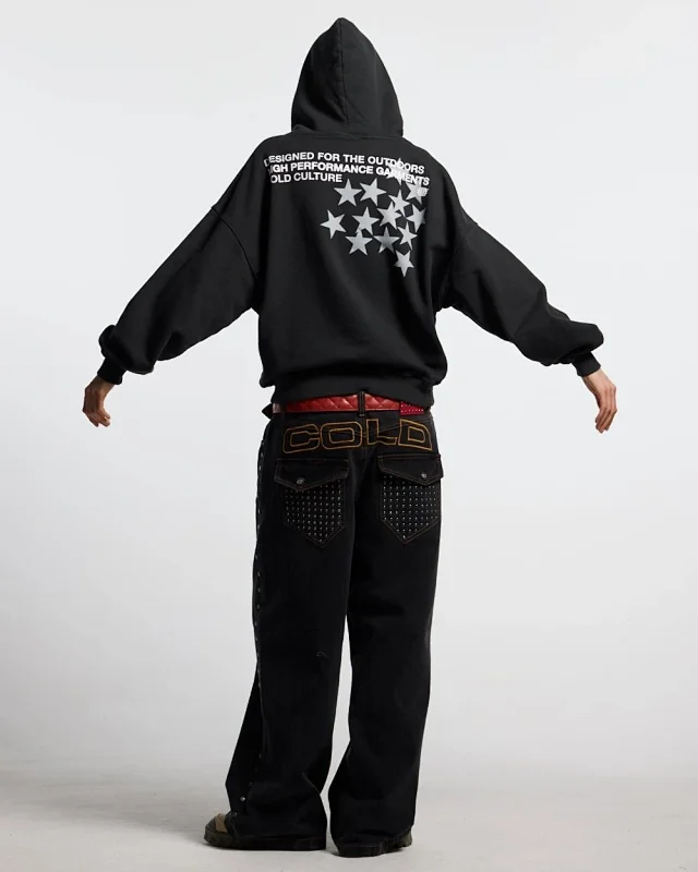 Unbranded Hoodies & Sweatshirts Oversized pullover hoodie with graphic back print product detail image 5