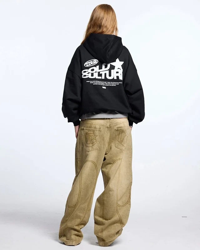 Unbranded Hoodies & Sweatshirts Oversized pullover hoodie with graphic back print product detail image 12