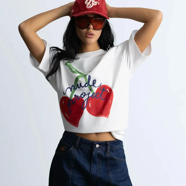 Nude Project T-Shirts Oversized Graphic Print T-Shirt product detail image 33