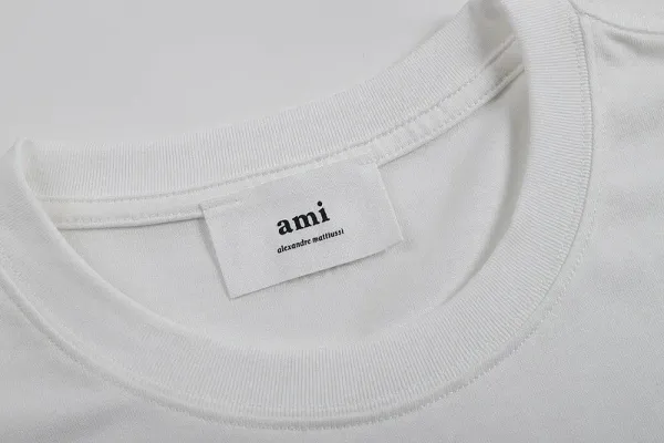 Ami Paris Collegiate Navy T-Shirt - 11