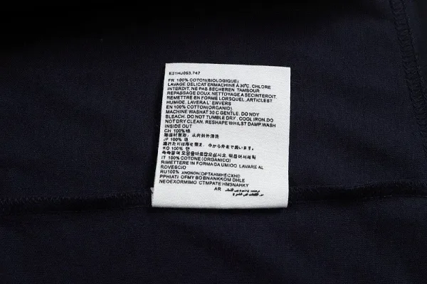 Ami Paris Collegiate Navy T-Shirt - 36