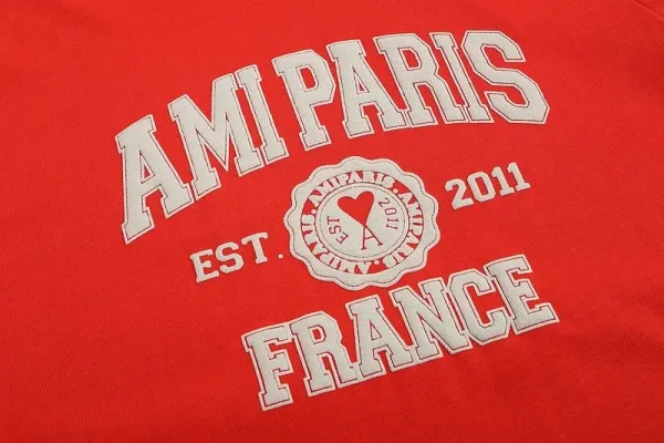 Ami Paris Collegiate Navy T-Shirt - 41