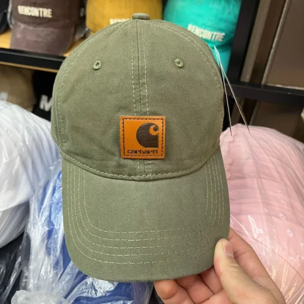 Carhartt WIP Logo Patch Baseball Cap Army Green - 1