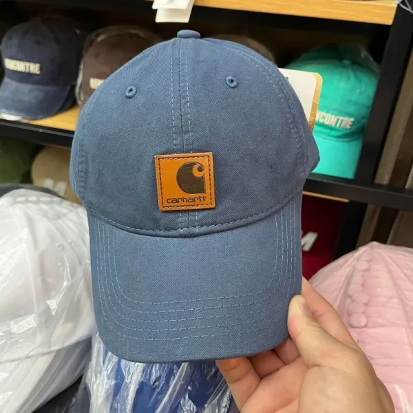 Carhartt WIP Logo Patch Baseball Cap Denim Blue - 1