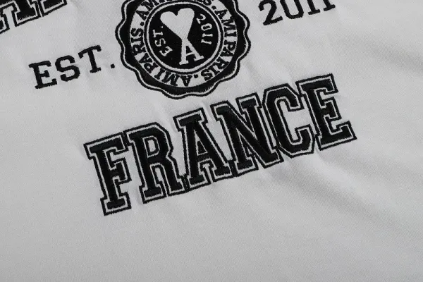 Ami Paris Collegiate Navy T-Shirt - 15