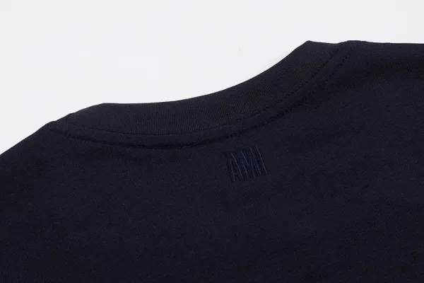 Ami Paris Collegiate Navy T-Shirt - 31